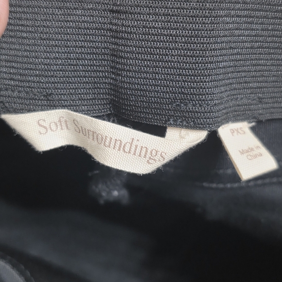 Soft Surroundings Womens Black Pants Size PXS - Picture 4 of 6